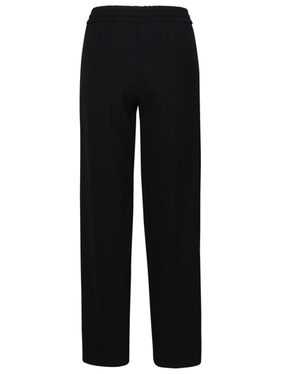 Shop Apc Wide-leg Trousers In Lzz Black
