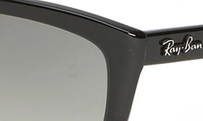 Shop Ray Ban 57mm Cat's Eye Sunglasses In Gradient Smoke