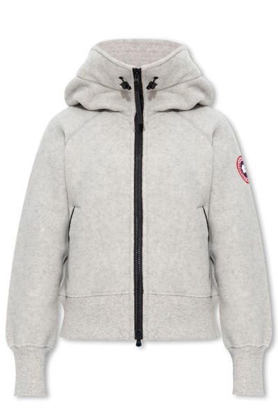 Shop Canada Goose Chilliwack Hooded Fleece Jacket In Grey