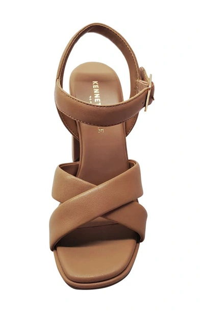 Shop Kenneth Cole Lessia Ankle Strap Sandal In Classic Tan