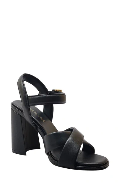 Kenneth Cole Women's Lessia Ankle Strap High Heel Sandals In Black