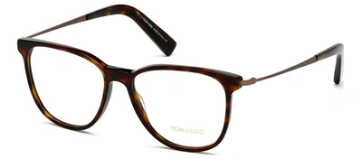 Shop Tom Ford Ft5384 52 Square Eyeglasses In White