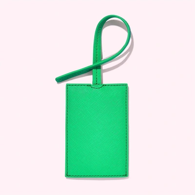 Shop Stoney Clover Lane Textured Luggage Tag In Avocado In Green
