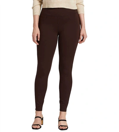 Shop Jag Ricki Mid Rise Legging In Brown