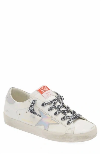 Shop Golden Goose Women's Super-star Sneaker In Optic White/silver In Multi