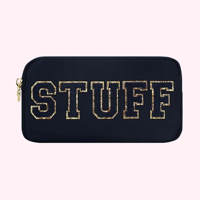 Shop Stoney Clover Lane Stuff Small Pouch In Sapphire In Black
