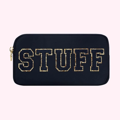 Stoney Clover Lane Stuff Small Pouch In Sapphire In Black