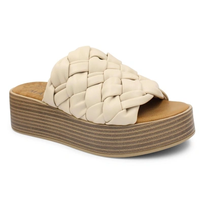 Shop Blowfish Lima Sandal- Wht Sand In Bone In White