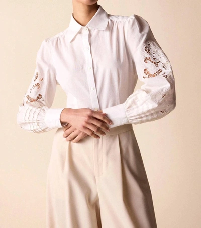 Shop St. Roche Darcy Shirt In Milky In Pink