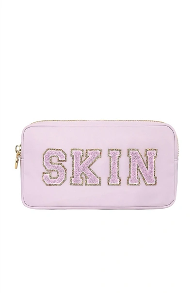 Shop Stoney Clover Lane Skin Small Pouch In Lilac In Purple