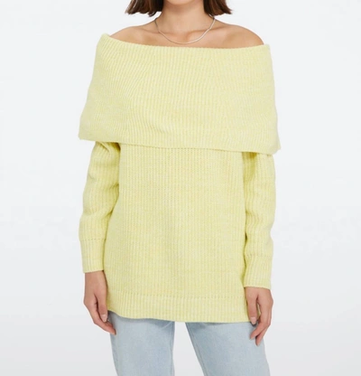 Shop Sanctuary Cowlin' For You Tunic In Heather Day-glo In Yellow