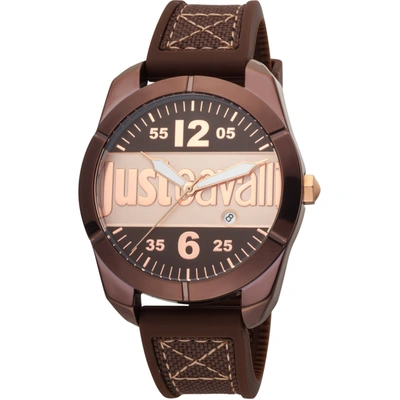 Shop Just Cavalli Men's Young Brown Dial Watch