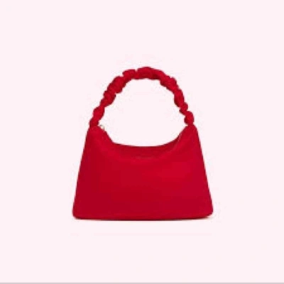 Shop Stoney Clover Lane Scrunch Handle Bag In Ruby In Red