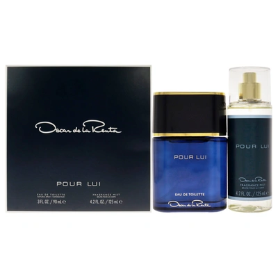 Shop Oscar De La Renta Oscar Pour Lui By  For Men - 2 Pc Gift Set 3oz Edt Spray, 4.2oz Fragrance Mist