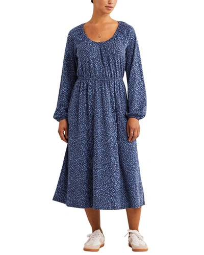 Shop Boden Scoop Neck Jersey Midi Dress In Blue