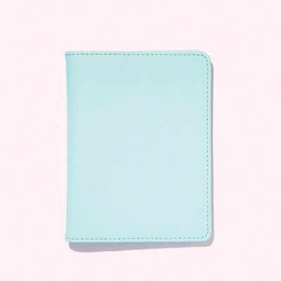 Shop Stoney Clover Lane Textured Passport Case In Sky In Blue