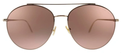 Shop Tom Ford Ft0757 28y Aviator Sunglasses In Pink