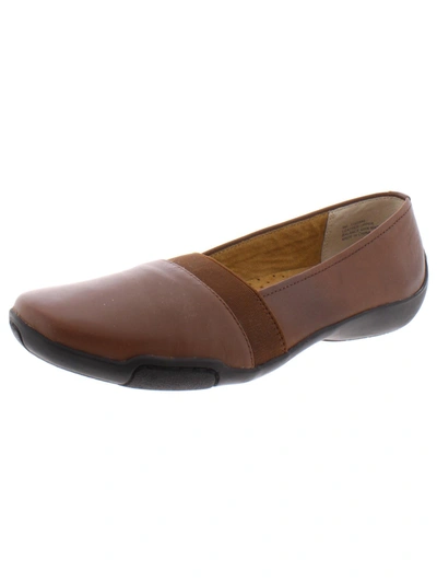 Shop Auditions Grace Womens Cushioned Footbed Slip-on Flats In Brown