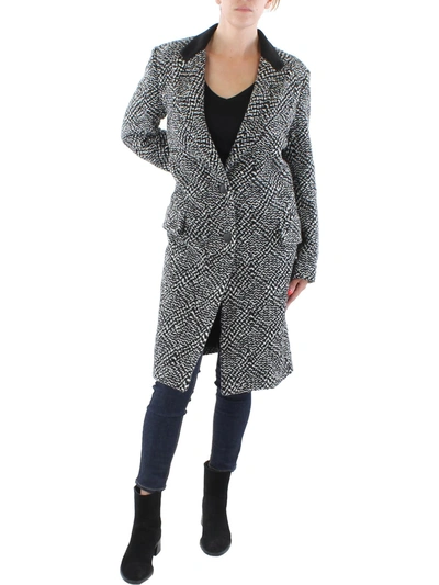Shop Rag & Bone Wooster Womens Pattern Collared Wool Coat In Multi