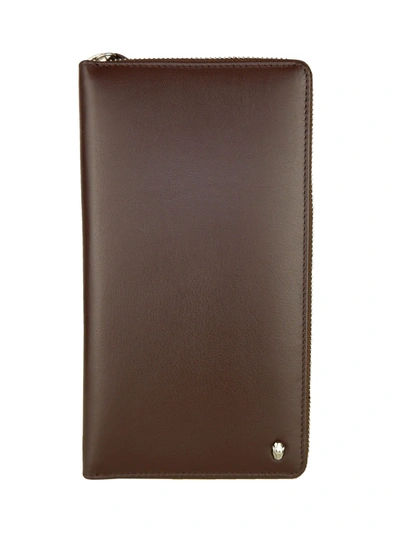 Shop Cavalli Class Leather Men's Wallet In Brown