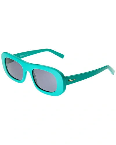 Shop Ferragamo Women's Sf1046s 51mm Sunglasses In Blue