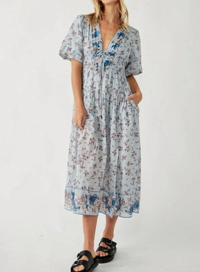 Shop Free People Lysette Maxi Dress In Bluebell Combo In Multi