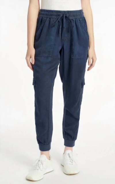 Splendid Mariella Linen-blend Jogger Pant In Grey