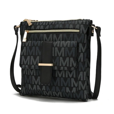Mkf Collection By Mia K Jeni Multi Compartment Crossbody Handbag In Black