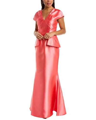 Shop Mikael Aghal Gown In Pink