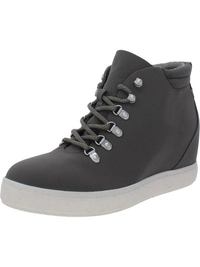 Shop Dr. Scholl's Shoes Suri Womens Covered Wedge Ankle Booties In Grey