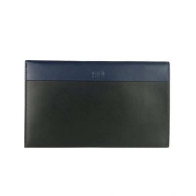 Shop Cavalli Class Calfskin Men's Wallet In Blue