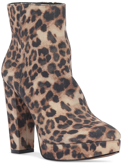 Shop Jessica Simpson Selmie Womens Side Zip Almond Toe Ankle Boots In Multi
