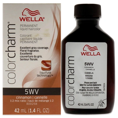 Shop Wella Color Charm Permanent Liquid Haircolor - 5wv Cinnamon By  For Unisex - 1.4 oz Hair Color