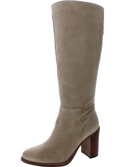 Shop Vince Camuto Parnela 2 Womens Suede Tall Knee-high Boots In Grey