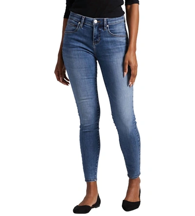 Shop Jag Cecilia Skinny Mid Rise Jean In Sky Blue