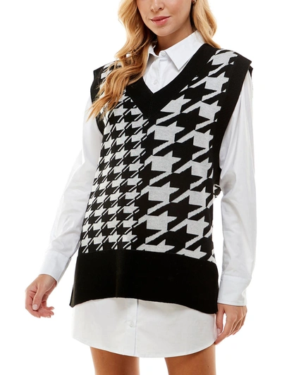 Shop Kingston Grey Juniors Womens Short Sweater Two Piece Dress In White