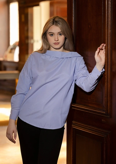Shop Bereal Avril Long Sleeve Shirt In Purple