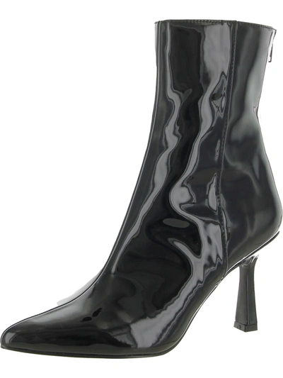 Shop Aqua Hanna Womens Patent Pointy Toe Booties In Black