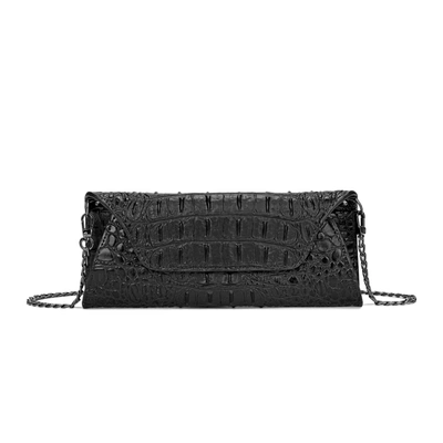 Shop Tiffany & Fred Paris Tiffany & Fred Alligator Embossed Leather Wallet/ Clutch In Black