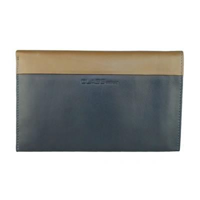 Shop Cavalli Class Leather Men's Wallet In Blue