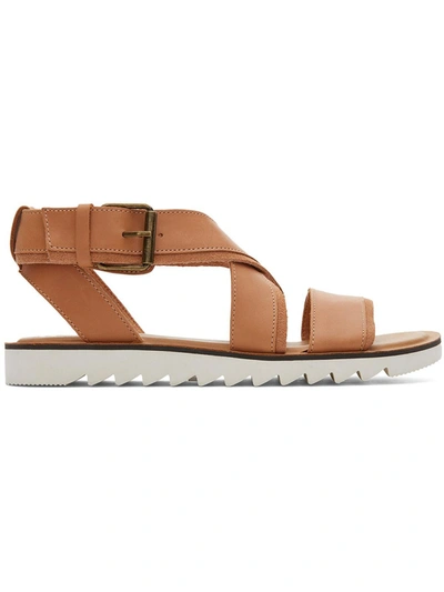 Shop Toms Sidney Tread Womens Strappy Buckle Ankle Strap In Brown