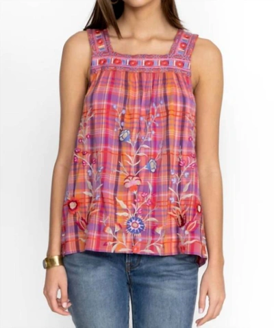 Johnny Was Piper Square Neck Tank In Pla In Multi