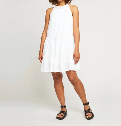 Shop Gentle Fawn Linen Halter Dress In Cloud In White