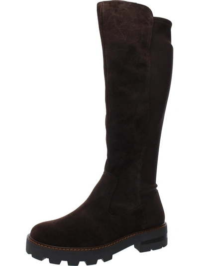 Shop Vince Camuto Tencoli Womens Leather Lugged Sole Knee-high Boots In Multi