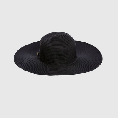 Seafolly Lizzy Hat In Black In Black
