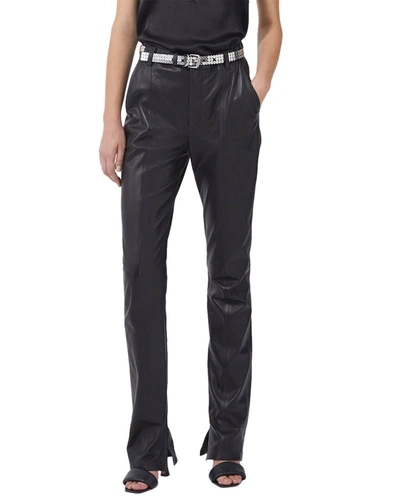 Shop Iro Chaz Leather Pant In Black