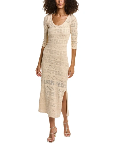 Shop Saltwater Luxe Ronni Midi Dress In Beige