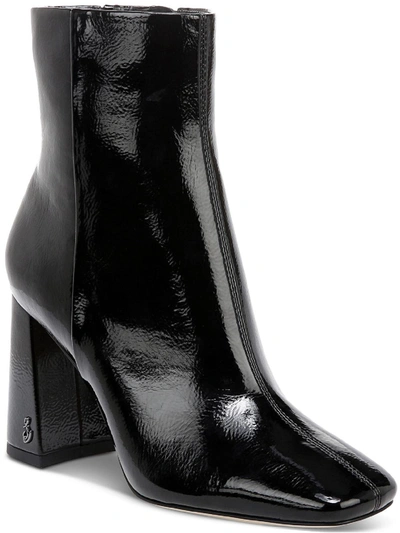 Sam Edelman Codie 2 Womens Zipper Square Toe Ankle Boots In Black