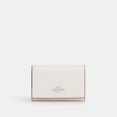 Shop Coach Outlet Micro Wallet In White