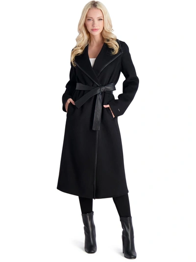 Ladies black hotsell belted wool coat